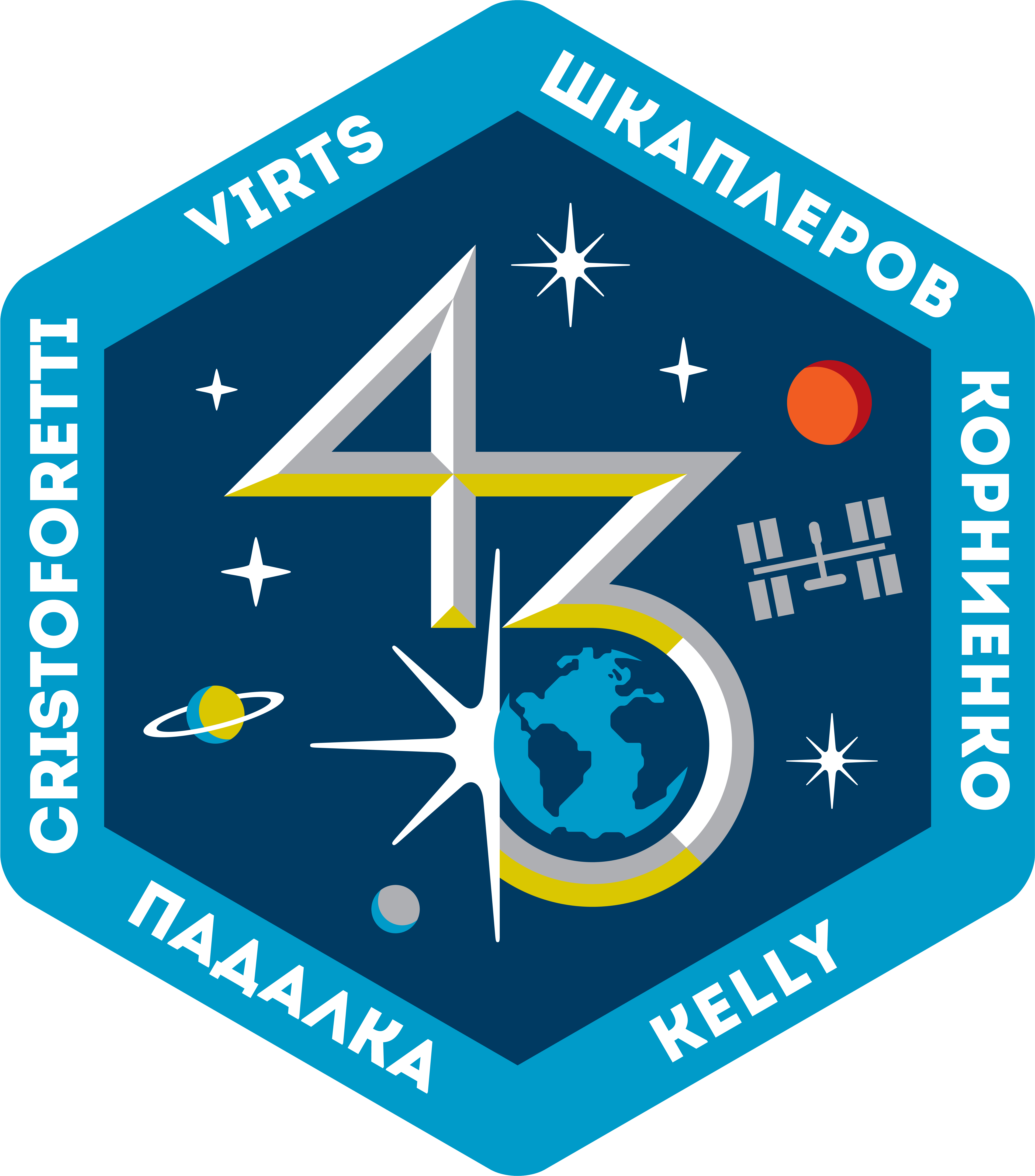 Iss Expedition 43 Patch - Expedition 43 Throw Blanket (5930x6738), Png Download