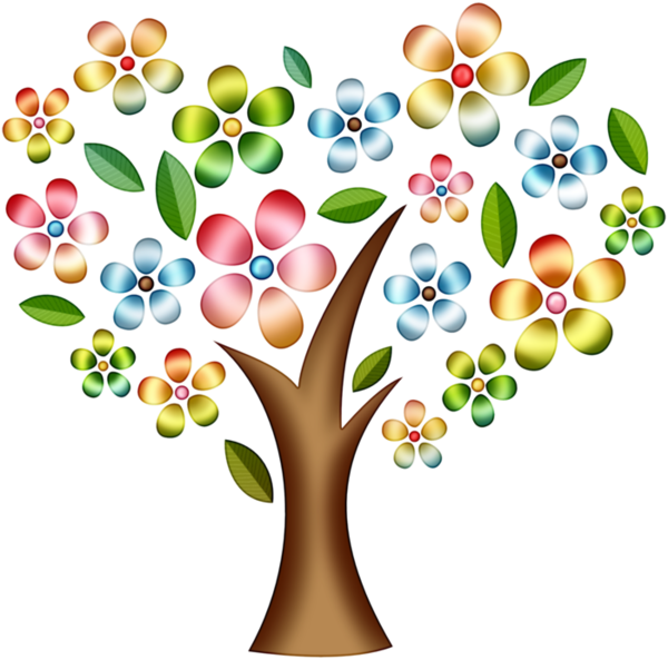 Artistic - Arbre En Fleurs Clip Art (600x593), Png Download