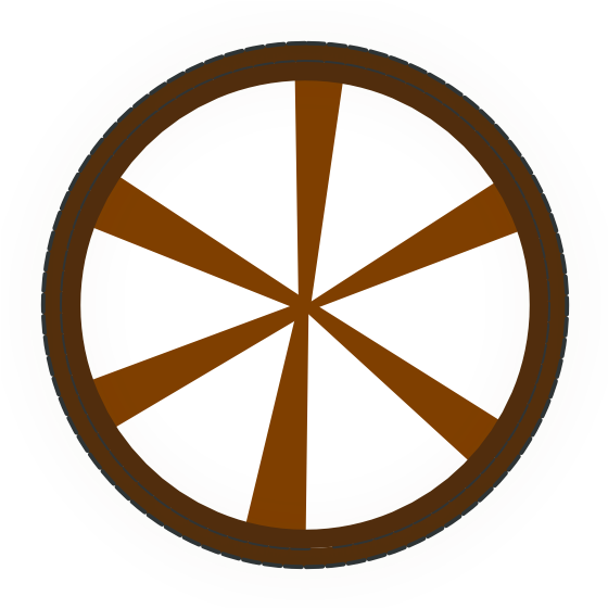 Wood Wheel Clipart Png (600x600), Png Download