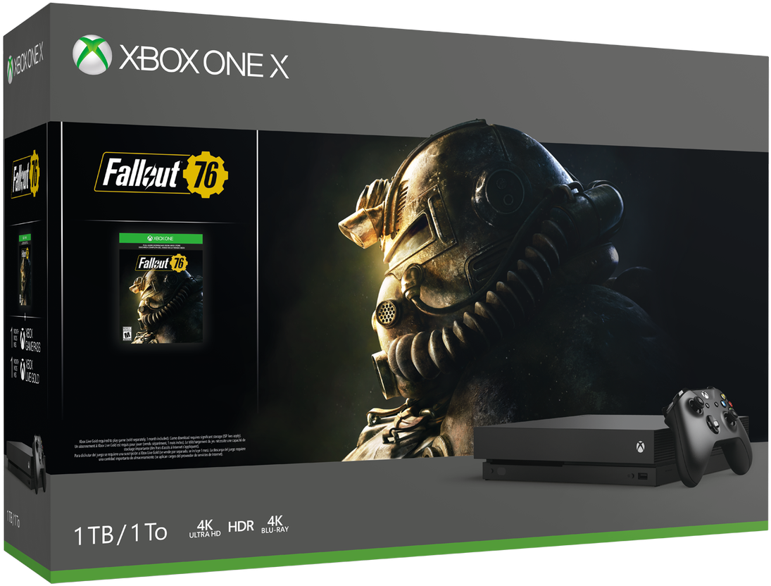 A Game Like This Deserves Its Own Bundle - Xbox One X Fallout 76 (1200x938), Png Download