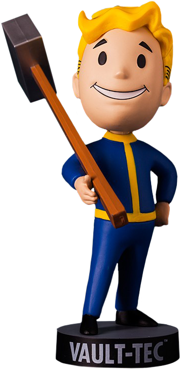 Vault Boy Bobbleheads - Fallout 4 Bobbleheads Stength (370x736), Png Download