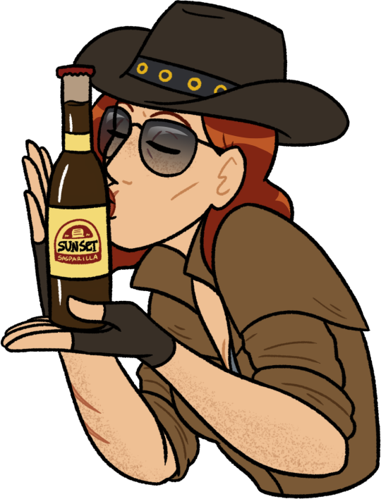 Ruby Favors The Classic Nuka Cola Over Any Other Drink - Cartoon (540x708), Png Download