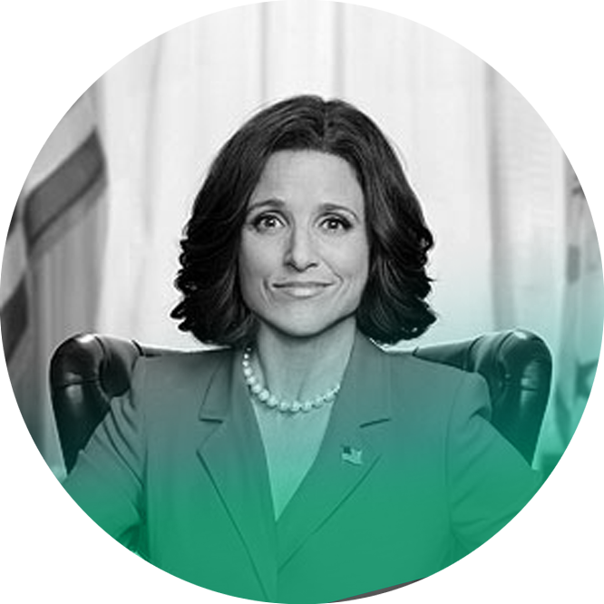 Julia Louis-dreyfus - Julia Louis Dreyfus Veep (666x666), Png Download