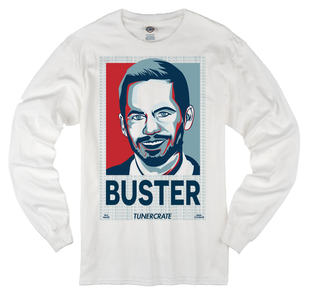Paul Walker "buster" Long Sleeve Shirt - Sleeve (1000x1000), Png Download