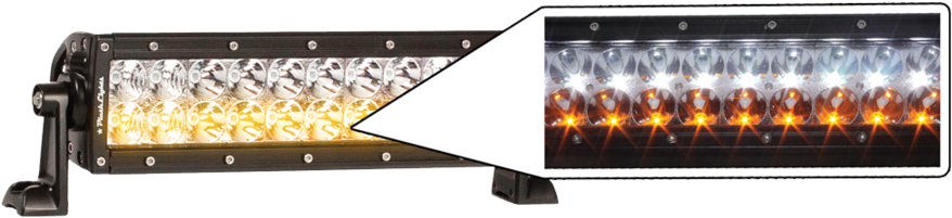 Plashlights 20 Inch Dual Color Led Hunting Light Bar - Light-emitting Diode (900x246), Png Download