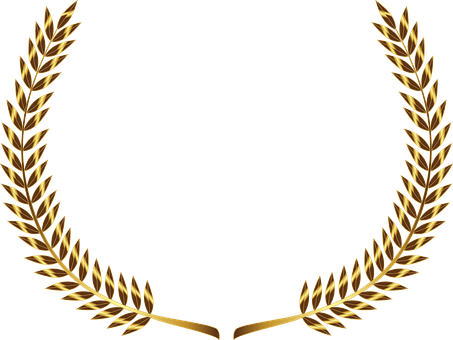 Branch Olive Branch Gold Nature Plant Leav - Laurel Wreath Gold Png (453x340), Png Download