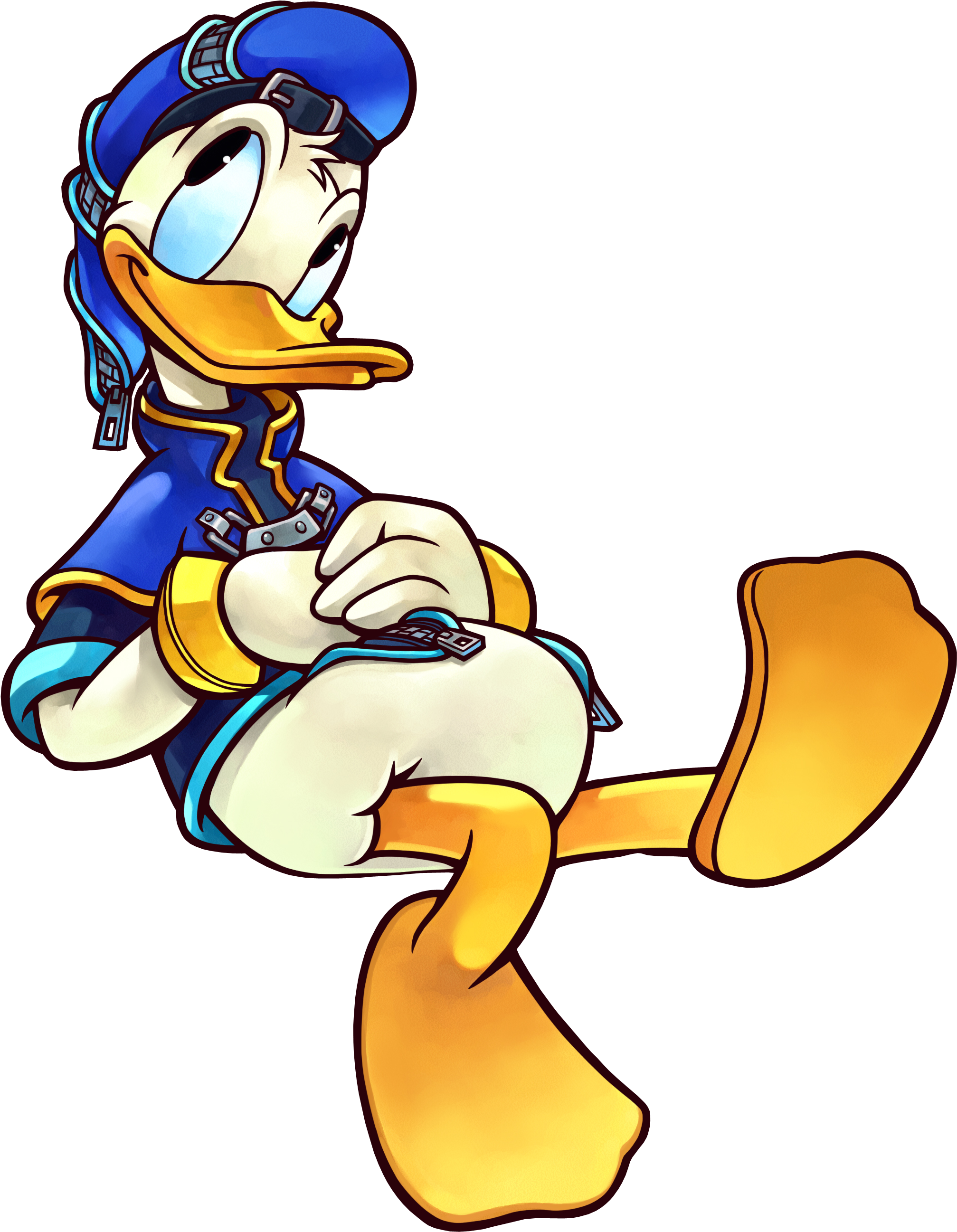 Donald02 - Kingdom Hearts Chain Of Memories Donald (2239x2777), Png Download