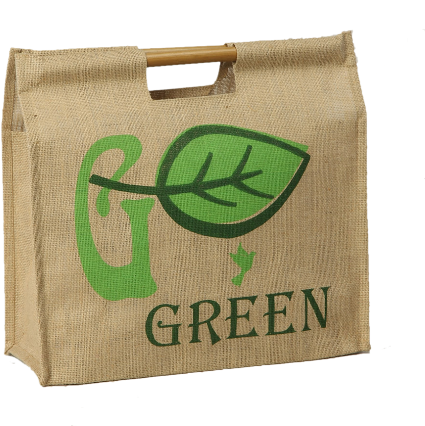 Earth-friendly Jute Grocery Bag - Gunny Sack (990x990), Png Download