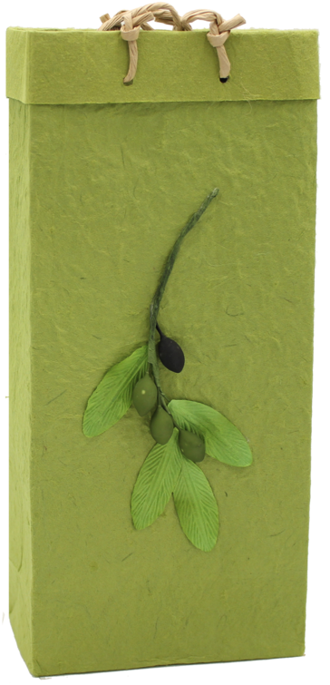 Eco Friendly Olive Branch Gourmet Double Bottle Olive - Olive Branch Green (800x800), Png Download