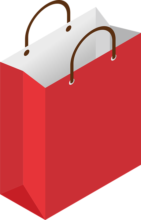 Bags Vector Paper Design - Red Shopping Bag Png (461x720), Png Download