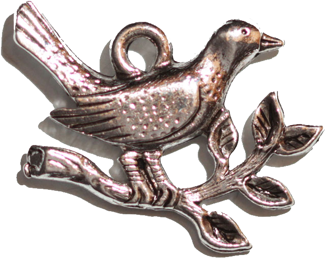 Dove With Olive Branch - Silver (700x557), Png Download