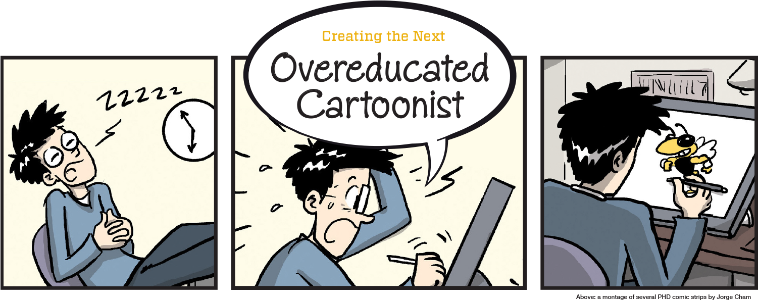 Header Image Featuring Comic Clippings By Jorge Cham - Jorge Cham Phd Comics (1500x604), Png Download