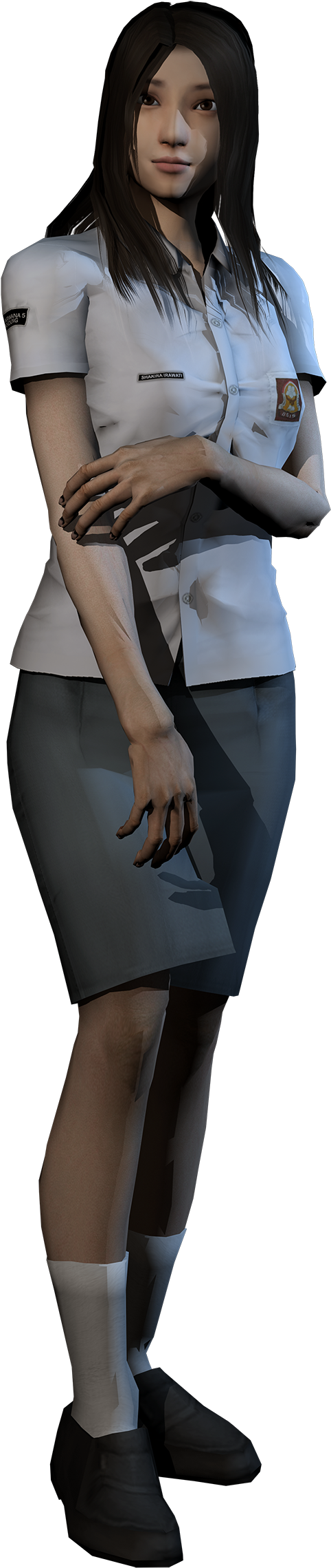 Shakira Irawati - Dreadout Characters (648x2405), Png Download