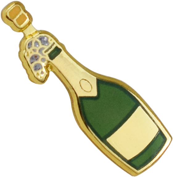 Champagne Emoji Pin - Emoji (710x710), Png Download