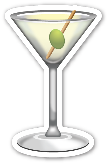 Cocktail Glass - Emojis De Whatsapp Bebidas (347x528), Png Download