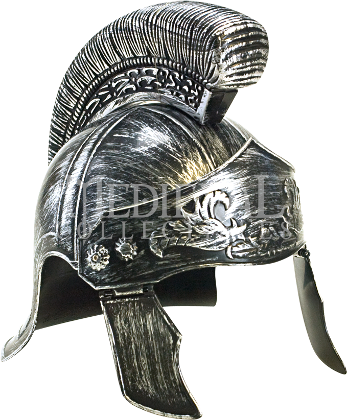 Roman Centurion Helmet - Greek Style Plastic Helmet Halloween Accessory, Adult (850x850), Png Download