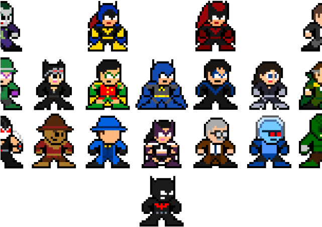 Pixel Clipart Bat Symbol - 8 Bit Megaman (640x480), Png Download