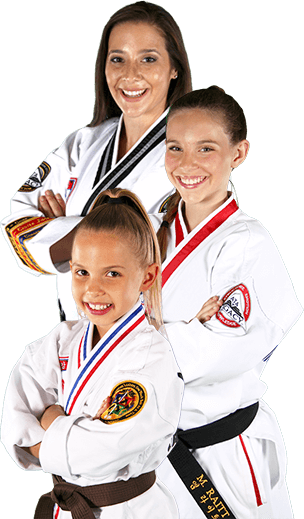 Family Karate Taekwondo Fitness Martial Arts - Ata Martial Arts (304x519), Png Download