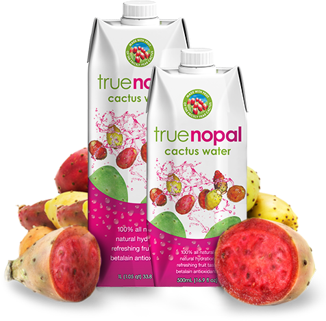 True Nopal Cactus Water - True Nopal - Cactus Water - 16.9 Oz. (479x490), Png Download