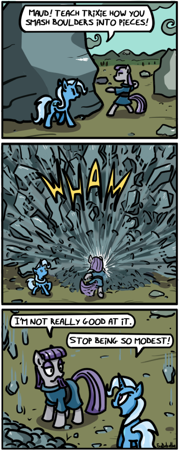 Foudubulbe, Blatant Lies, Boulder, Comic, Comic - My Little Pony: Friendship Is Magic (500x886), Png Download