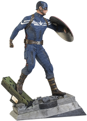 Portfolio - Resin Figures - Captain America - The Winter - Captain America (330x525), Png Download