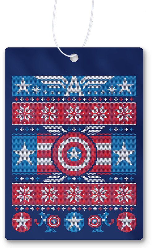 Winter Soldier Air Freshener - Christmas Jumper (800x800), Png Download