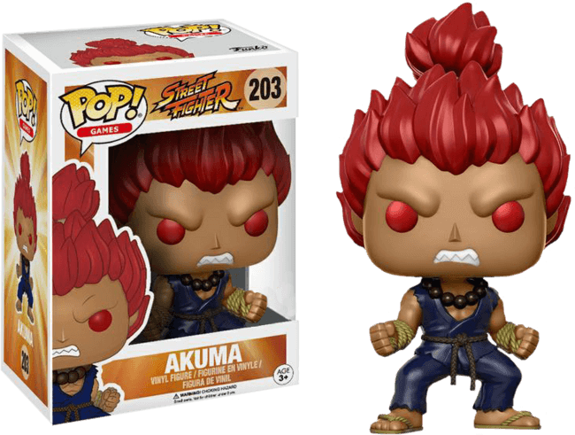 Akuma Funko Pop Vinyl - Funko Pop Street Fighter Akuma (650x491), Png Download