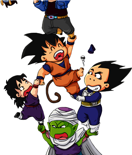 Photoset Dbz Dragon Ball Z Goku Yamcha Transparent - Dragon Ball Z Chibi (500x500), Png Download