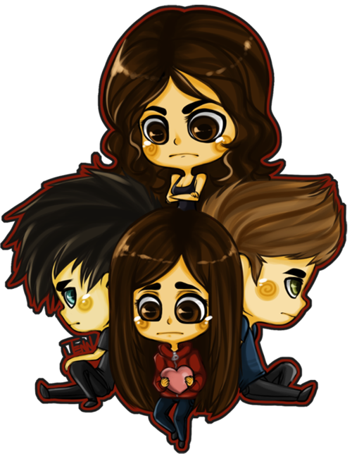 Elena Gilbert Hintergrund Possibly With Anime Titled - Desenhos De The Vampire Diaries (500x644), Png Download