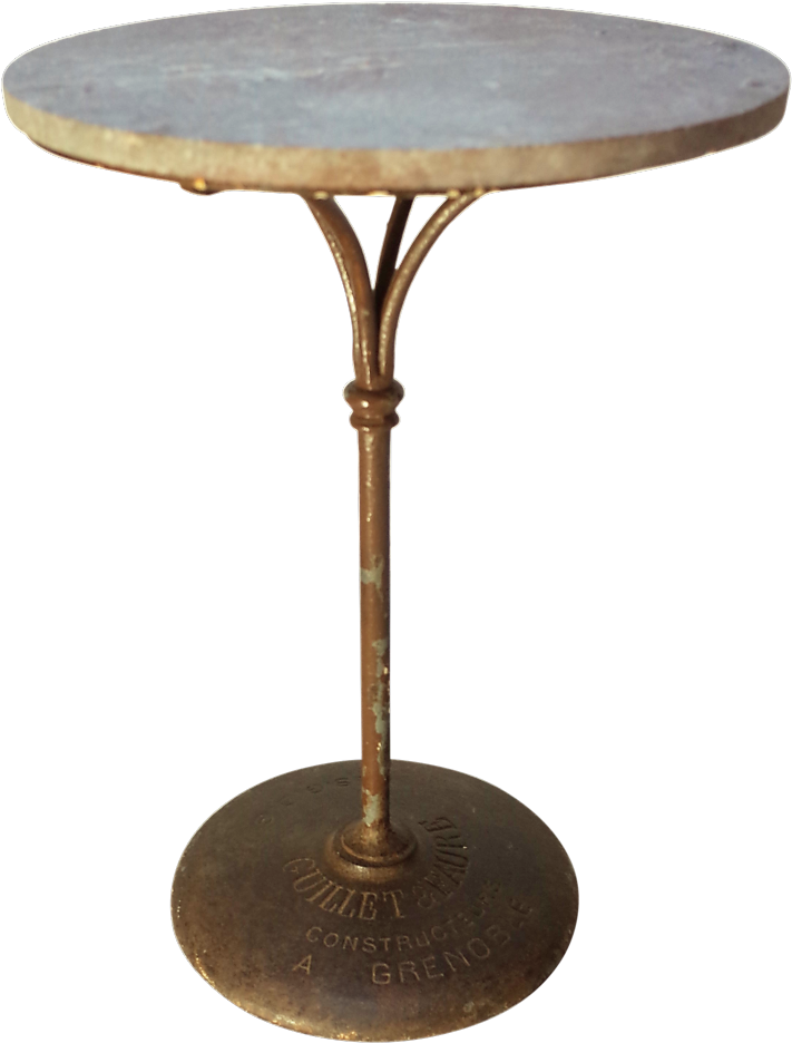 Iron Based Cafe Table - Square Wood Table (1024x1139), Png Download