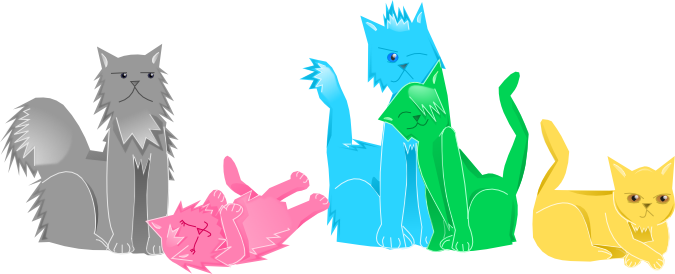 As Cats Vector Art Test By Glitchneko - Pentatonix Cats Fan Art (675x274), Png Download