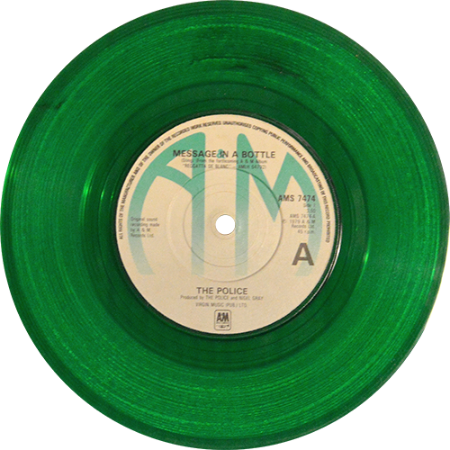 Message In A Bottle - Label (500x500), Png Download