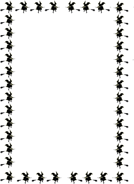 Halloween Border Vector Free Png Image Background - Halloween Borders Transparent Backgrounds (461x634), Png Download