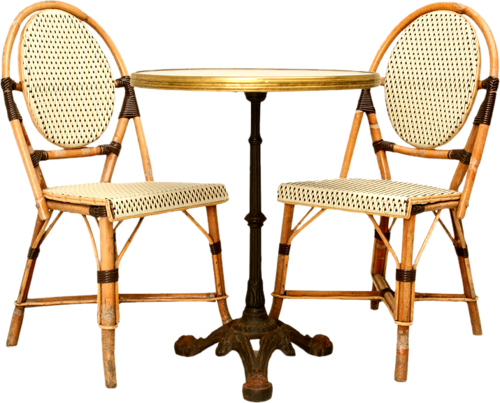 Bistro Tables, French Bistro Chairs, Cafe Tables, Cafe - French Bistro Table And Chairs (500x403), Png Download