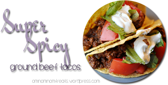 Super Spicy Ground Beef Tacos - Taco (600x300), Png Download