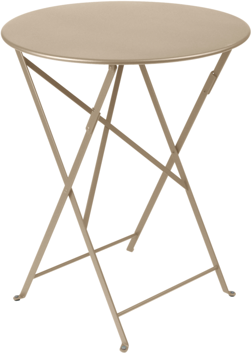 Creative Of Grey Bistro Table With Bistro Round Table - Fermob - Bistro Folding Table Ø 60 Cm, Nutmeg (760x760), Png Download