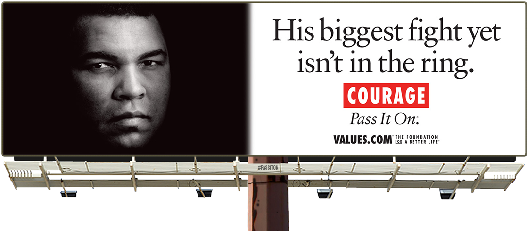 See The Muhammad Ali Courage Billboard And Pass It - Billboards That Advertise Civil Rights Movements (1200x630), Png Download