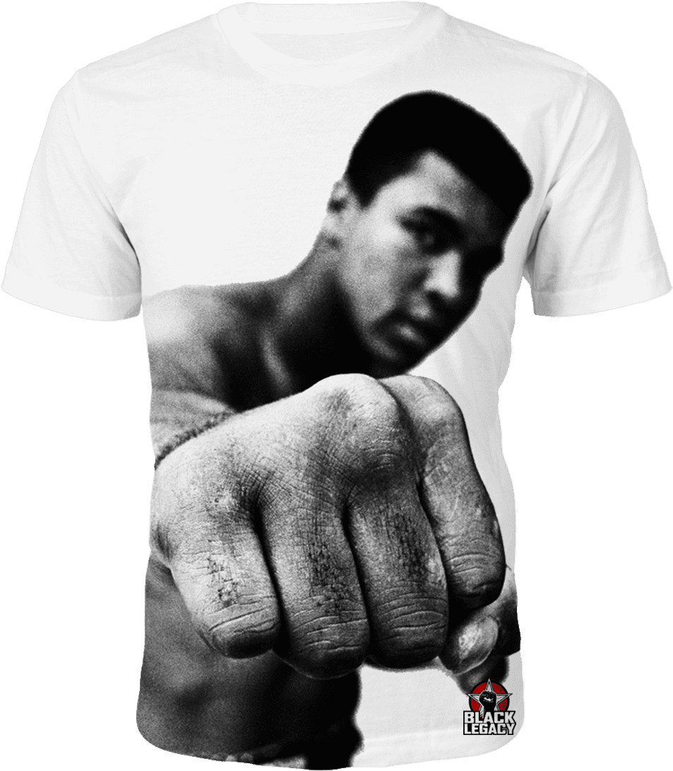Muhammad Ali Punch T-shirt - Muhammad Ali Fist (1000x1181), Png Download