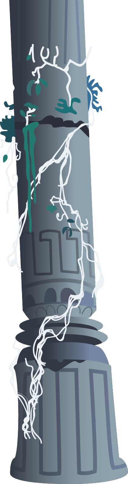 Mlp Ruined Pillar By Evilbob0 On Deviantart - Column (423x1592), Png Download