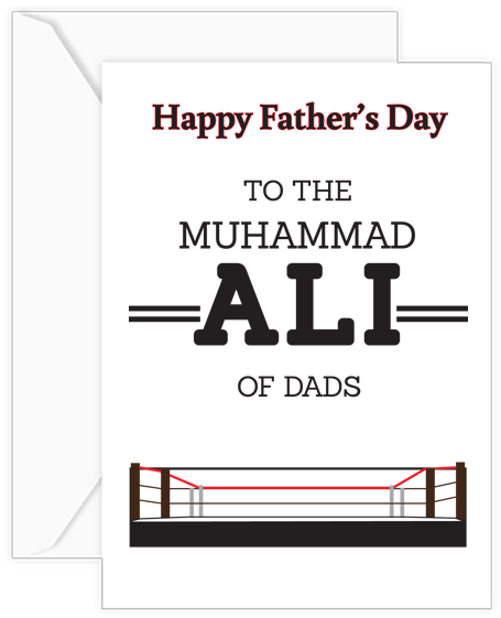 Muhammad Ali W - Father's Day (590x590), Png Download