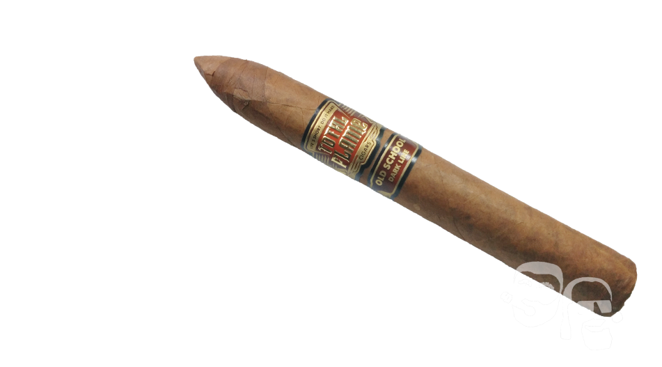 Total Flame - Dark Line - Old School - Cigar - Cigars (1200x557), Png Download