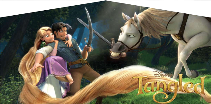 Disney Tangled Bntangled - Disney Princess Horses Animated (700x339), Png Download