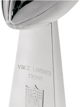 Super Bowl Florida Bound - 2015 Super Bowl Trophy Png (386x360), Png Download