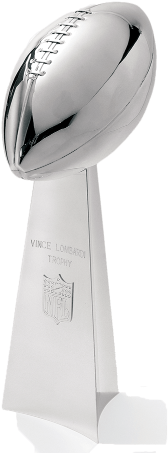Super Bowl Trophy Cutout (386x925), Png Download