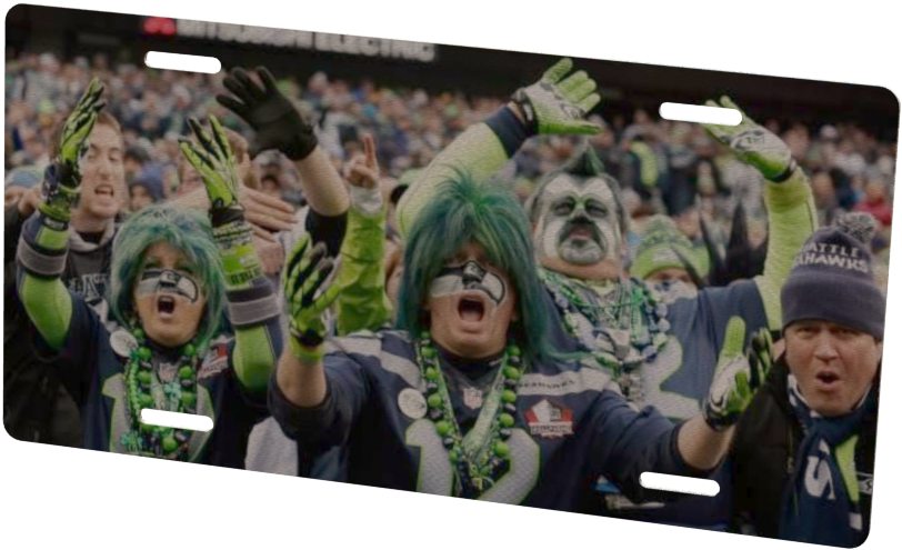 Seattle Seahawks Custom Metal Photo - Seattle (1024x768), Png Download