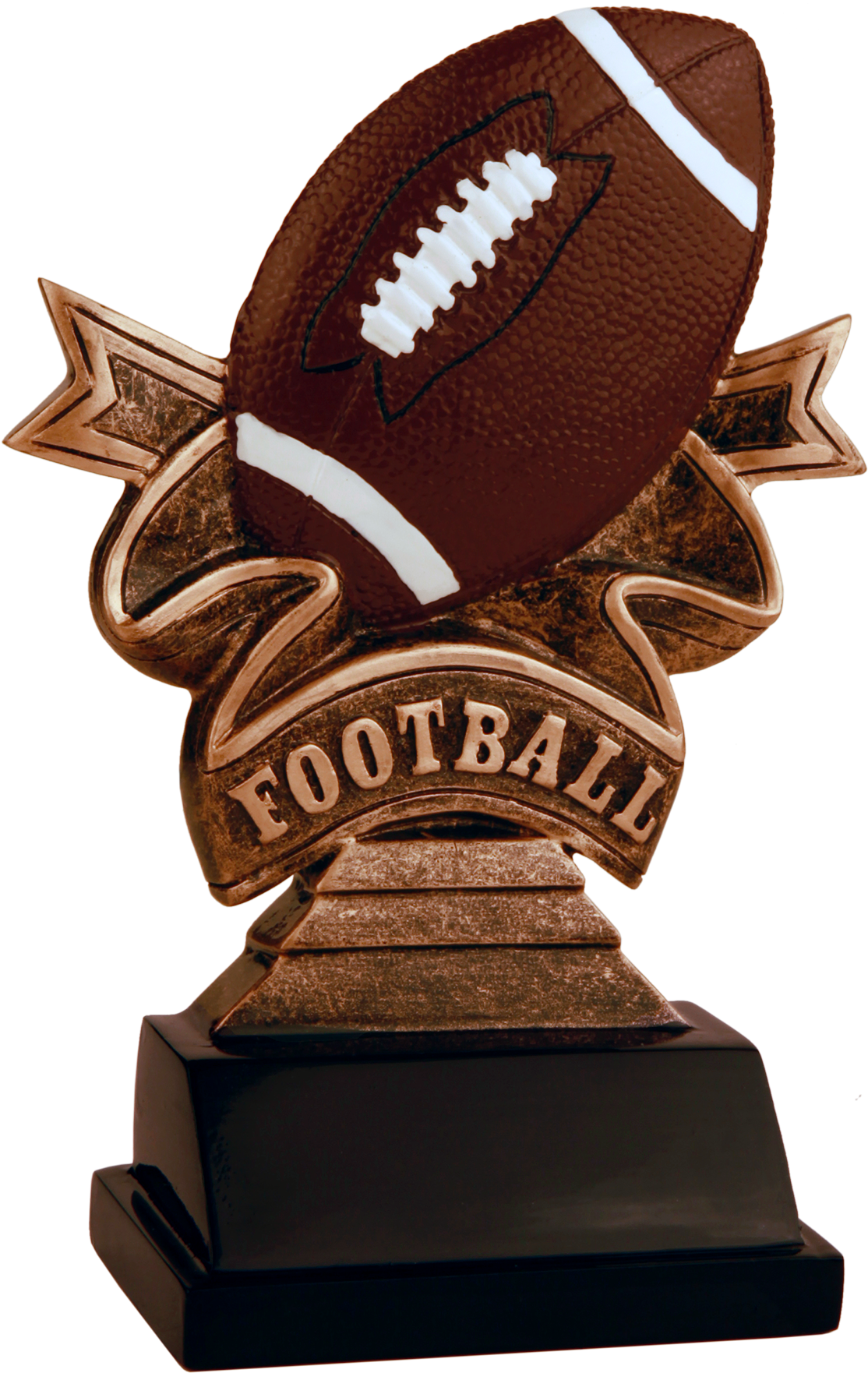 Football Ribbon Resin Award - Football Ribbon Resin Trophy (1800x1800), Png Download