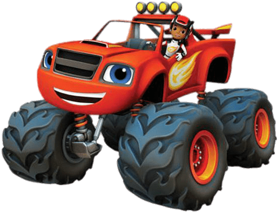 Aj Sitting In Blaze - Blaze And The Monster Machines Png (570x570), Png Download