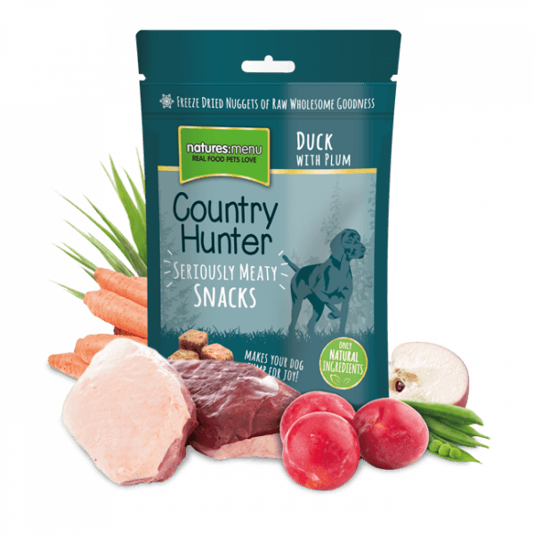 Menu Country Hunter Dog Treats Duck /& Plum 10 X 50 - Country Hunter Freeze Dried Venison And Blueberry Dog (600x600), Png Download