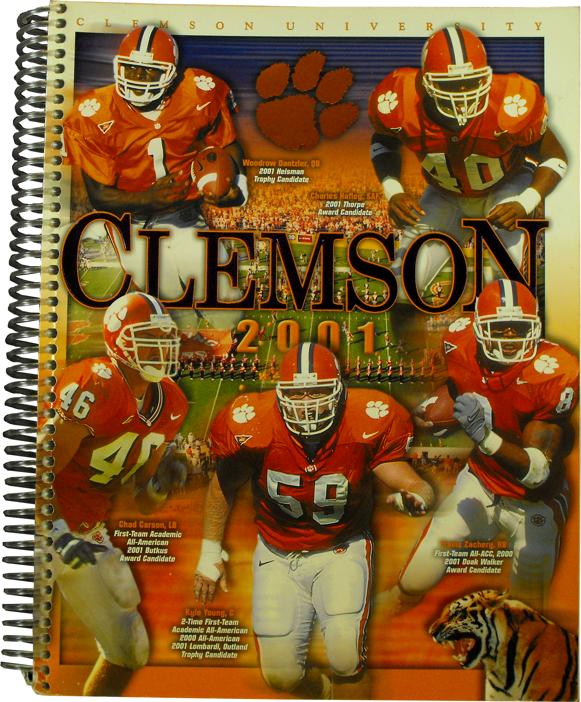 2001 - Media - Guide V=1496852140 - Clemson Tigers Football (2019x2437), Png Download