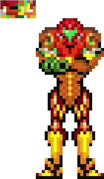 [oc] [newbie] [cc] Samus Aran - Super Metroid Samus (400x650), Png Download